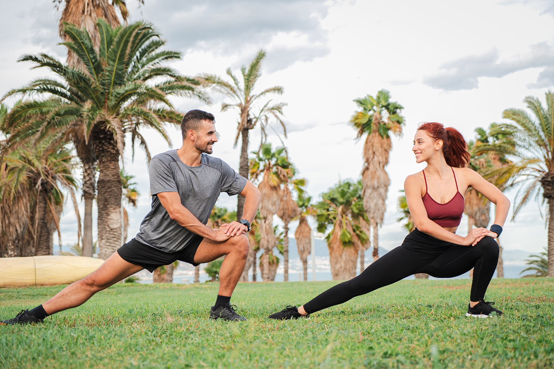 Couple doing daily exercises in Navarre, FL